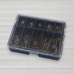 Набір гачків Round Black Nickel 103, № 3-12, 100шт/уп, 10 розмірів